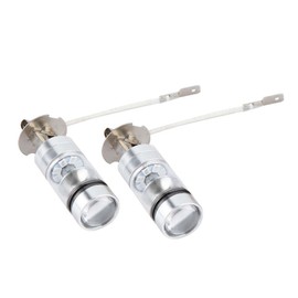 2x H3 6000K Blue 100W LED Headlight Bulbs Kit Fog Car Driving Light