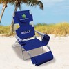 Tommy Bahama 4-Position Face-Opening Read Through Lounger with Ottoman, Portable