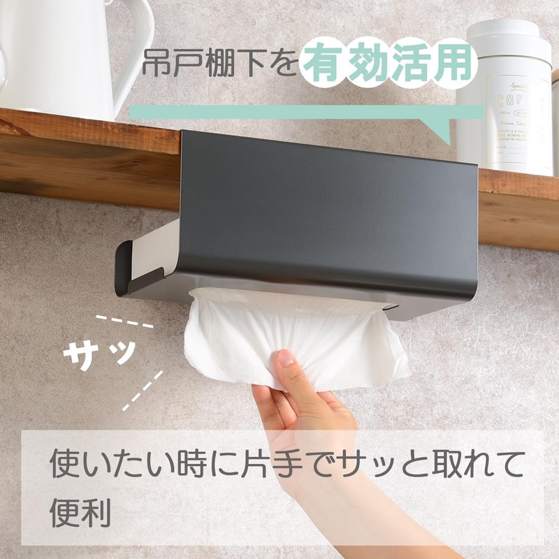 Leye Kitchen Box Hanger, Regular, White