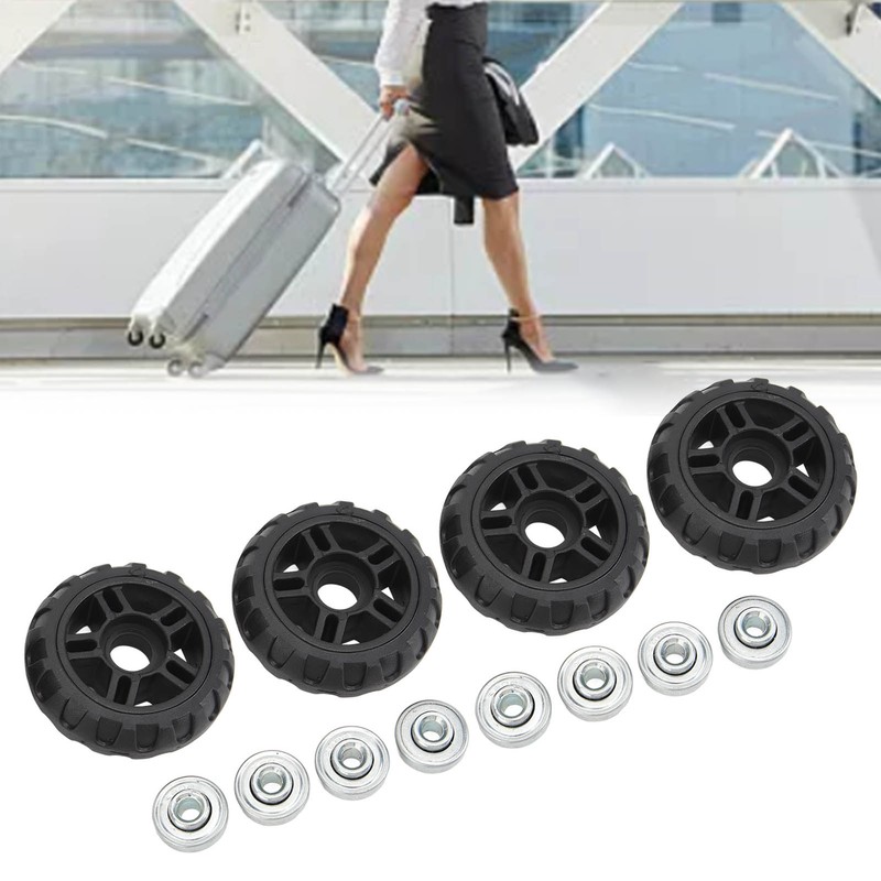 4Pcs Luggage Swivel Wheels Low Noise Sturdy Lightweight Heat Insulation