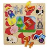 Goula Wooden Farm Silhouettes Peg Puzzle