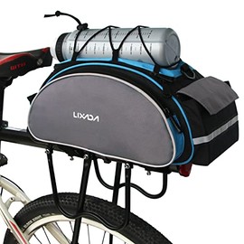 Lixada Bicycle Rack Bag 13L Waterproof Cycling Bike Rear Seat Cargo Bag MTB Road Bike Rack Carrier Trunk Bag Pannier Bag