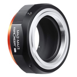 K&F Concept Updated M42 to M4/3 Adapter, Manual Lens Mount Adapter for M42 Mount Lens to MFT Micro 4/3 Mount Cameras Olympus Panasonic Lumix Cameras