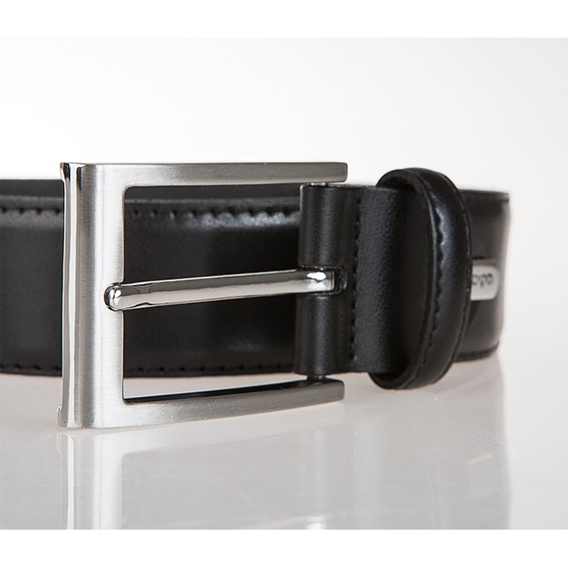 LLOYD Men's Leather Belt 3.5 W130 Black - Can be