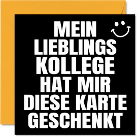 Stuff4 Funny Birthday Cards for Colleagues Colleague Men - My Favourite - Birthday Card for Colleague from Colleague Friend 145 mm x 145 mm Funny Humour Bday Greeting Cards