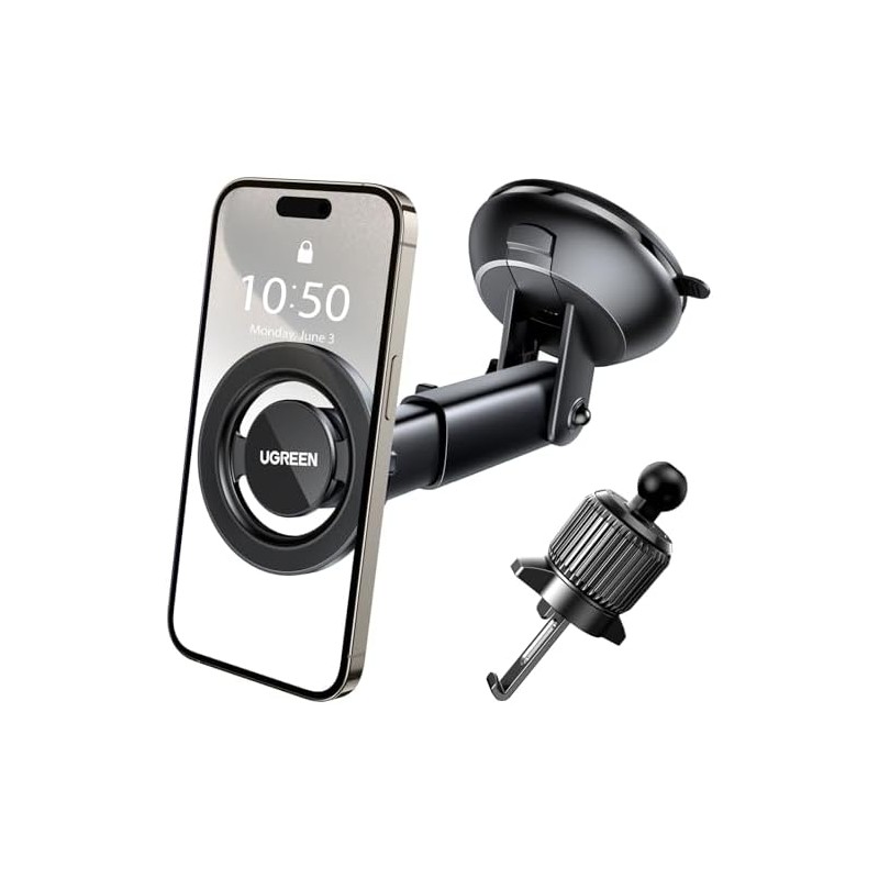 UGREEN Soporte Celular MagSafe Automovil 2 en 1 con imán