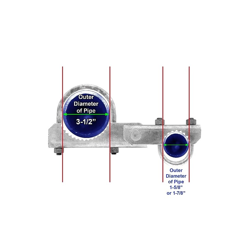 Chain Link Fence 180 Degree Commercial Duty Gate Hinge-for 3-1/2"