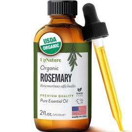 UpNature Organic Rosemary Oil - 100% Pure Rosemary for Hair, Scalp, Skin, 2oz