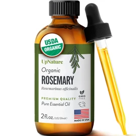 UpNature Organic Rosemary Oil - 100% Pure Rosemary for Hair, Scalp, Skin, 2oz