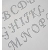 Pick 5 Letters Cursive Alphabet Letters Appx 2 Inches Clear