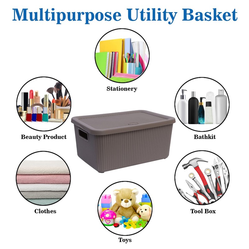 JMS we create smile 7L Multipurpose Plastic Storage Box With