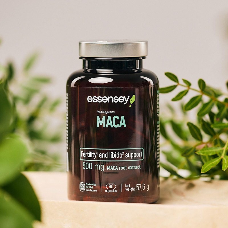 Essensey MACA Root Extract Capsules - 90 Capsules, Fertility &