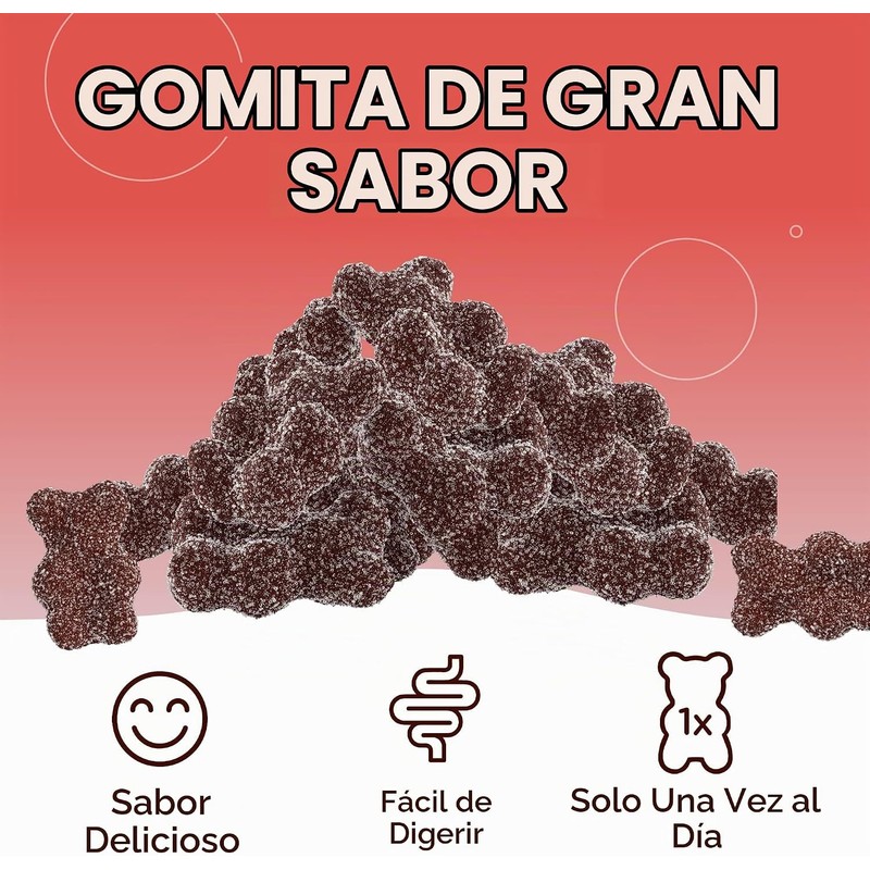 Zahler Iron Hierro y Vitamina C 60 flavored gummies
