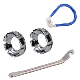 BJAINGEXK 4 portable bicycle rim correction kit Spoke adjuster, bicycle spoke kit, including 8-way bike rim trim tool, spoke key with rubber handle, tire rod