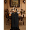 Black Velvet Table Runner 29 x 120 Inches Luxurious Soft
