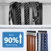 2 Pack Tie Rack & Belt Hanger 2 in 1