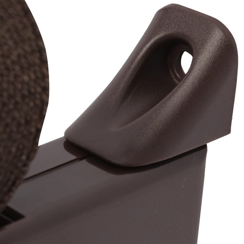 Bra418 Roller Blind Winder Surface-Mounted Brown Pivoting and Belt Strap