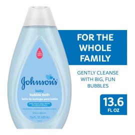Baño De Burbujas Para Bebé Johnson's Fluffy Bubbles 400 Ml,