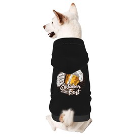 Hand Beer Oktober Fest Dog Sweater Winter Pet Dog Hoodie Sweatshirts Warm Soft Dog Clothes Large