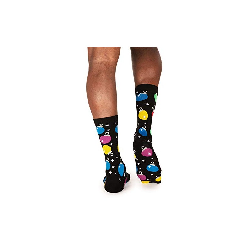 Tipsy Elves' Men's Christmas Bulb Socks - Funny Holiday Themed