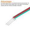 sourcing map 30 Gauge 3 Conductor Electrical Wire Tinned Copper