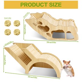 Hamster Tunnel Hideout Climbing Ladder,Burying in Hamster for Bedding,for Dwarf Gerbils and Mouse Mice Rat Other Small Animals Etc (Labyrinth TunnelB)