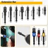 FiLwW 38Pcs Flexible Drill Bit Extension, 105° Right Angle Drill,