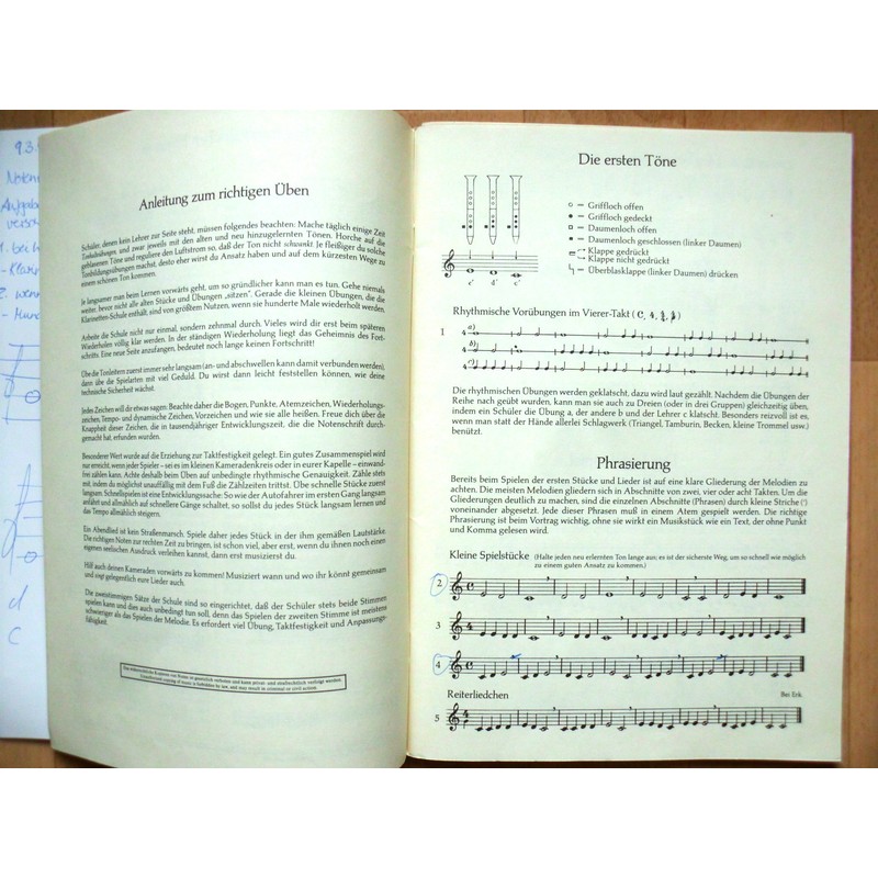 SCHULE FUR CLARINET CLARINETTE