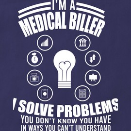 CafePress Medical Biller Profession Solve Probl Apron (Dark) Kitchen Apron with Pockets, Grilling Apron, Baking Apron