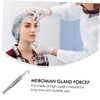 Outanaya Stainless Steel Eyelid Massage Tweezers Round Tips Meibomian Gland