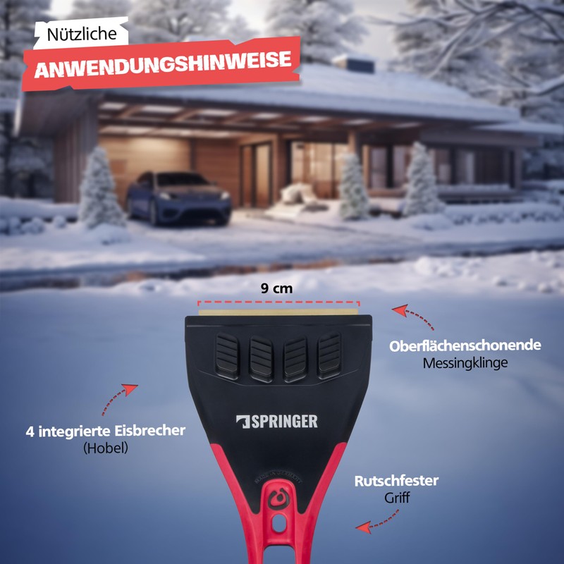 SPRINGER ZX2000 – Ice Scraper – Made in Germany –