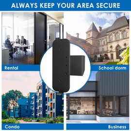 Anti-Theft Doorbell Mount Compatible with Blink Video Doorbell Mount Doorbell Camera Door Mount Punch Free Doorbell Mounting Bracket Not Block Doorbell Sensor for Home(Black)