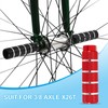 PATIKIL Aluminum Alloy Stripe Bike Pegs Fit 3/8 inch Axles,