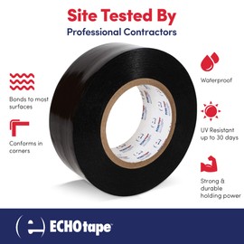 ECHOtape VI-N6120 Multi Purpose No Residue Polyethylene Vinyl Tape | Multi Purpose Tape | No Residue Masking Tape for Windows & Doors | High Performance Adhesive Tape| Stucco Contractors Tape