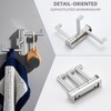 Angle Simple Swivel Towel Hook 3 Arms, SUS304 Stainless Steel