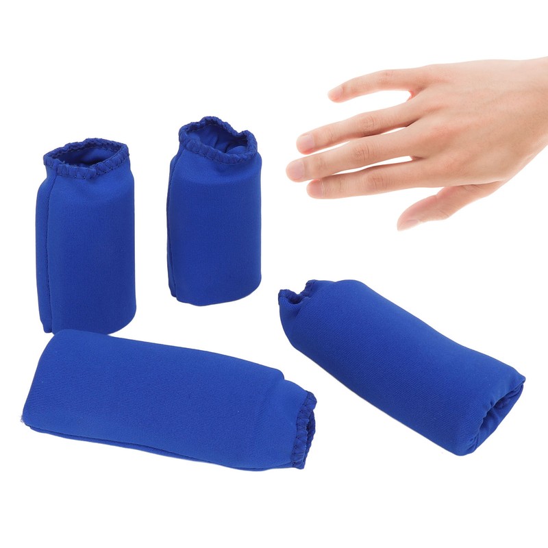 4Pcs Finger Ice Sleeves Hot Cold Compress Discomfort Relief Soft
