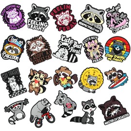 Cute Backpacks Pins Bulk, 20 Piece Cute Raccoon Funny Lapel Pins DIY Cool Aesthetic kawaii Brooch Pin Badges Set Anime Animals Button Pin for Backpacks Girl Cloths Hats Decor Accessories gifts