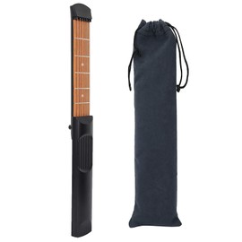 Portable Pocket Guitar Practice, Durable 6 Fret Pocket Guitar Practice Neck, Mini Adjustable Guitar Lovers Hand Training for Guitar Beginners