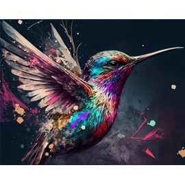 Birds Paint by Numbers Adult, Cheerful Painting, DIY Hand Painted Creative Craft Set for Gift Home Decoration (Birds)