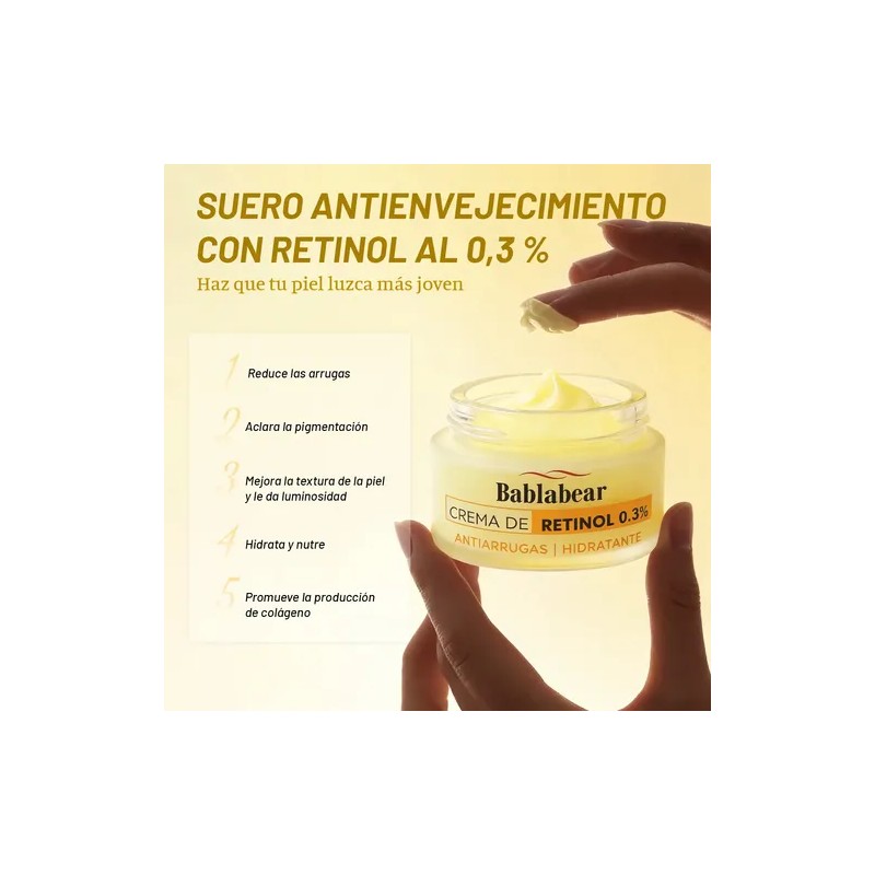 Crema Facial Antiarrugas Con Retinol 0.3 100ml Día Y Noche