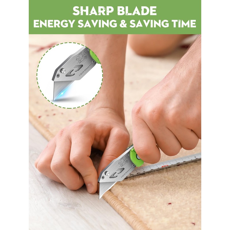 Utility Knife, BIBURY Upgraded Version Heavy Duty Box Cutter, Pocket