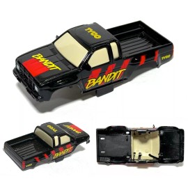 Tyco 1989 TYCO Red&Tan NISSAN BANDIT Pickup Truck Slot Car Narrow BODY-ONLY NoRollBar