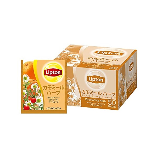 Lipton chamomile herb aluminum tea bag 2.1gx50 bags decaf/non-caffeine