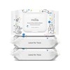 Nolla Baby Nose and Face Wipes with Saline, Vitamin E,
