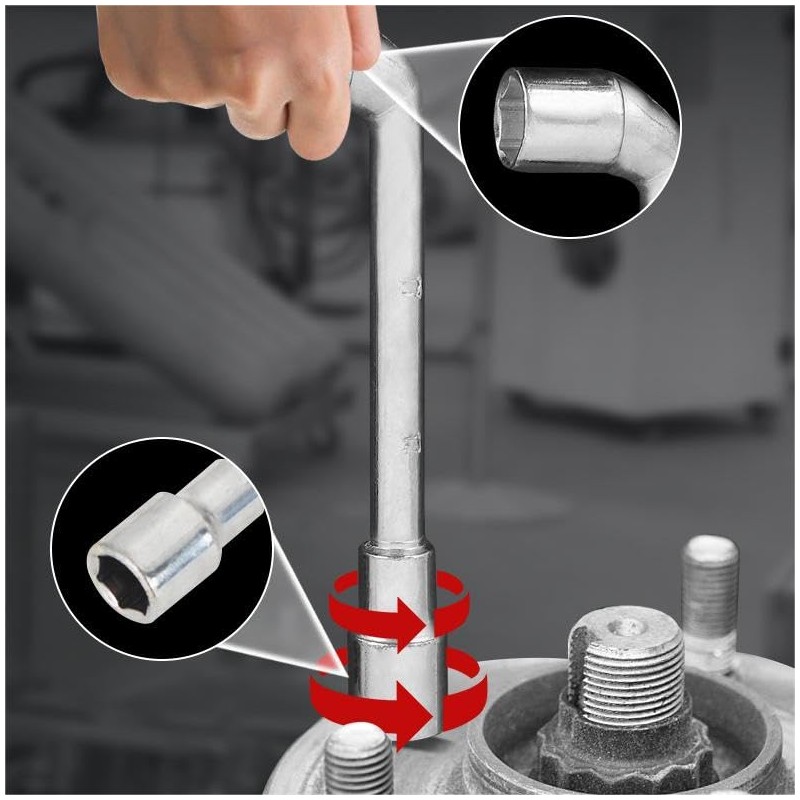 5Pcs Metric L Shaped Angled Hex Socket Wrench, 7mm L-Type