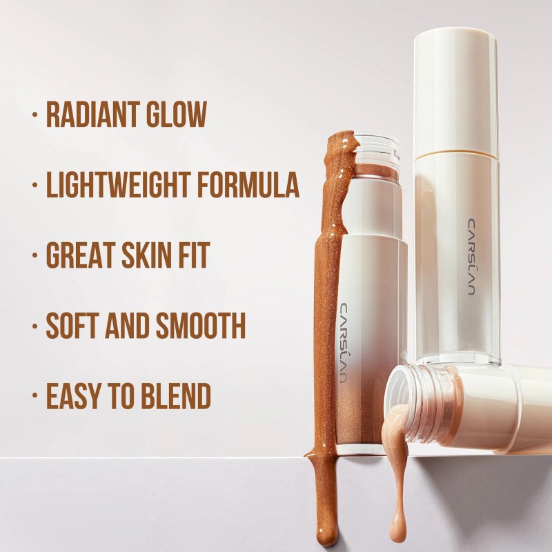 CARSLAN 3D Liquid Highlighter Stick Face Illuminator 03 Bronze Cold