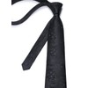 Enlision Black Ties for Men Floral Tie and Pocket Square