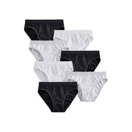 NEXT 7er-Pack Bikinihose Schwarz/Weiß/Grau 11-12 Jahre