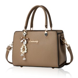 DESAFIANTE Women's Shoulder Bag, Shoulder Bag, Handbag, Adult, Cute, Adult Woman, Crossbody, mocha grege