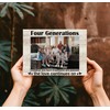 CAIFZ Four Generations Picture Frame, Family Wooden Photo Frame, 4x6
